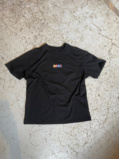 T-SHIRT NOIR 80'S VIBE - OPAC